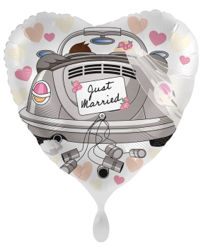 Folienballon - Hochzeitsauto - ø 43cm